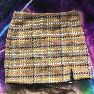 ✔️Skies are Blue Preppy Plaid Houndstooth Mini Skirt✔️